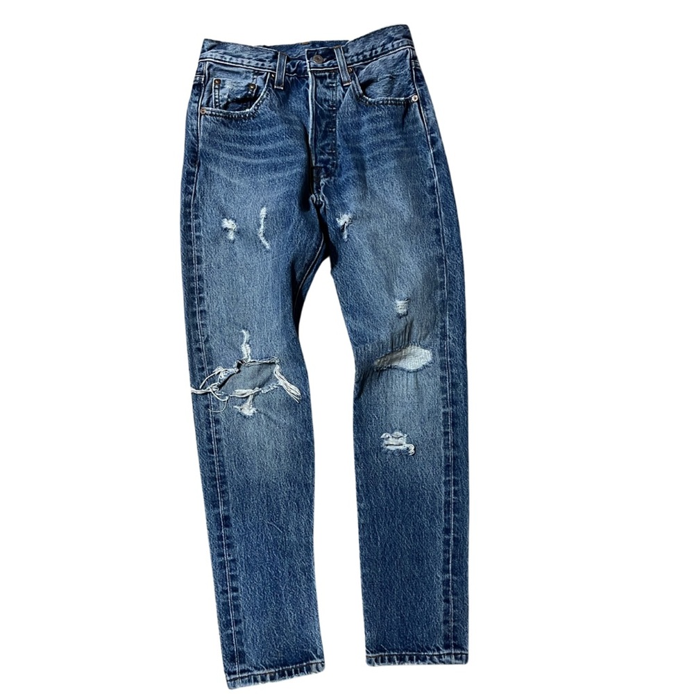 Levi’s 501 RARE Selvage Women's Sz 24 White Oak Cone Mills Denim High Rise Jeans